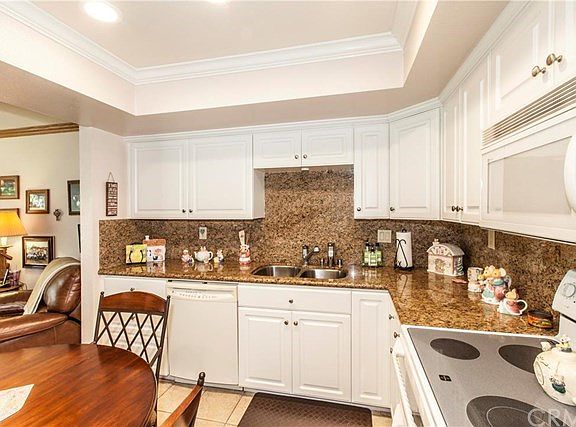 Kitchen opens to family room