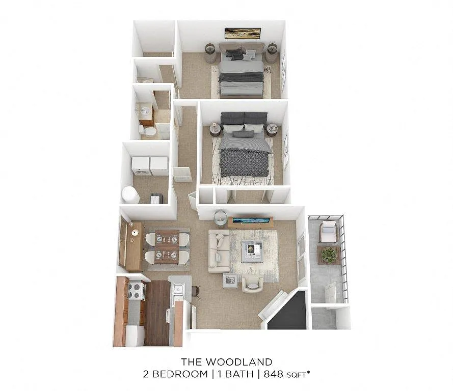 Floor plan Two Bedroom