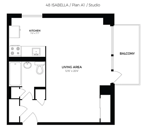 Floor plan Studio
