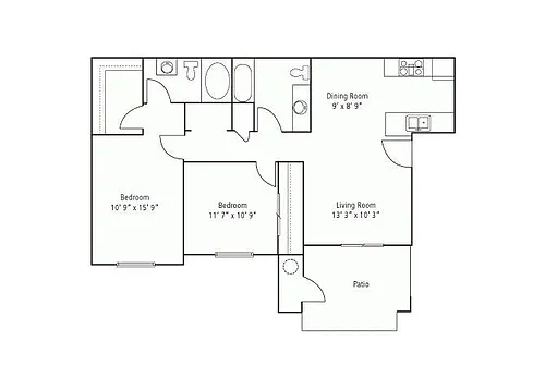 Floor plan 22a Renovated