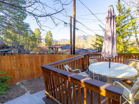 View from rear deck overlooking the west side and Mt Elden.