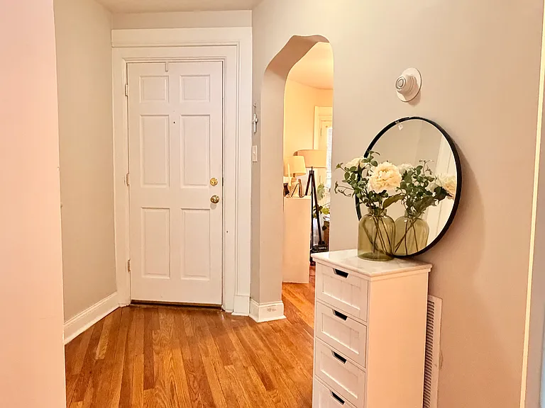 Apartment door entrance into Hallway