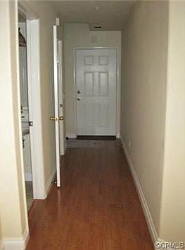 This is a view of the front door from the interior. The first d