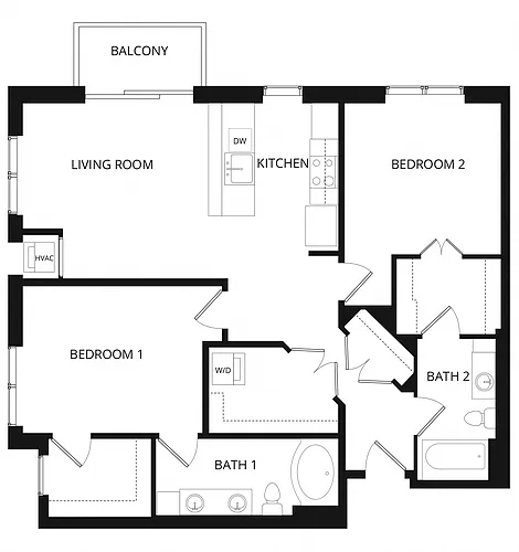 Floor plan Pillsbury