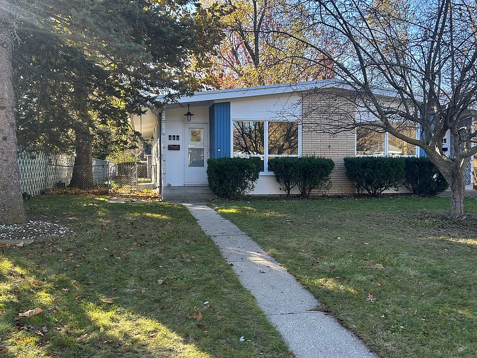 Front view of duplex on the left