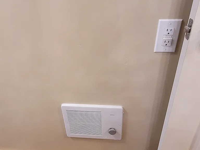 Heaters in both bathrooms