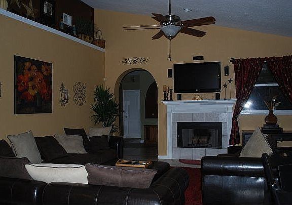 Family room off kitchen