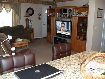 Open kitchen and living room
