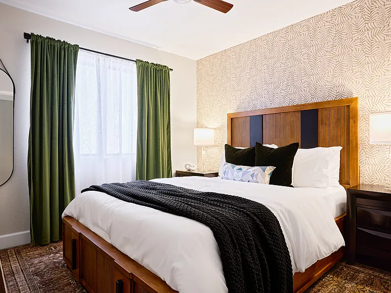 1st Floor Bedroom: New Queen Size Bed with Drawers