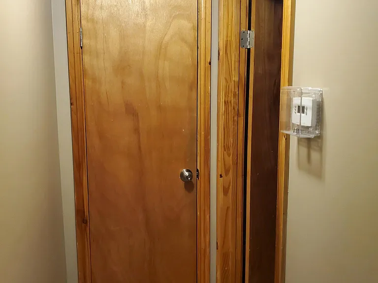 Hallway Closet and Bathroom