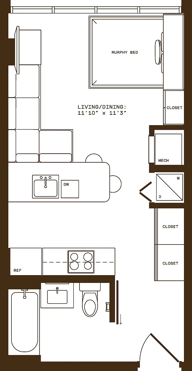 Floor plan ST2 Furnished