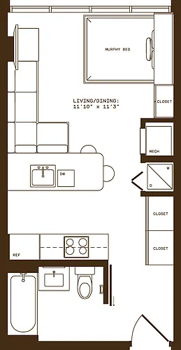 Floor plan ST2 Furnished