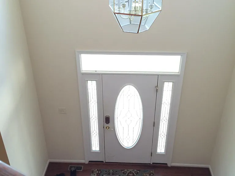 Front door from balcony