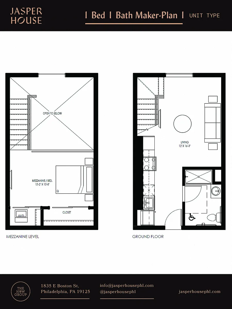 Floor plan 1 Bed 1 Bath Maker