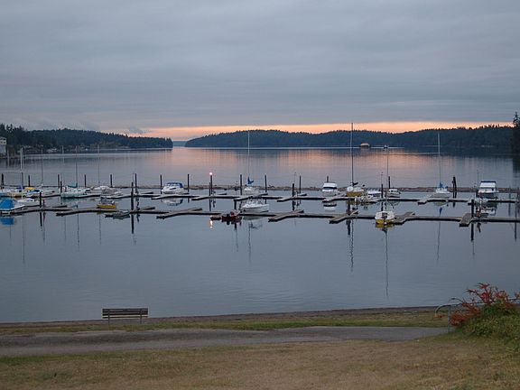 Community Park with Puget Sound access, boat launch and moorage