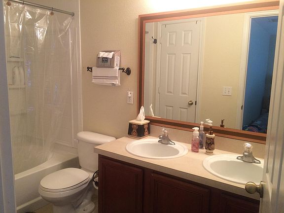 Master bathroom with double sink