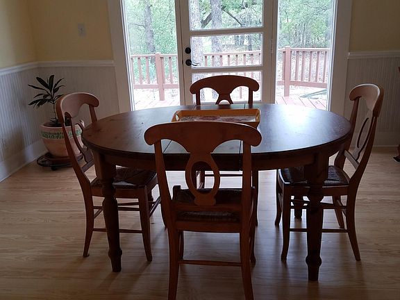 Dining room looking toward the side deck view!