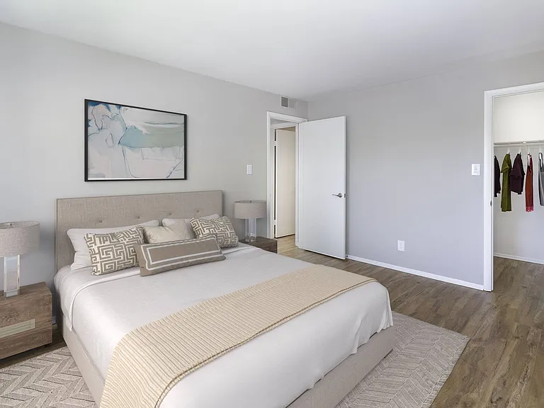 Renovated unit bedroom