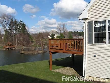 View of Deck and Pond from Side
