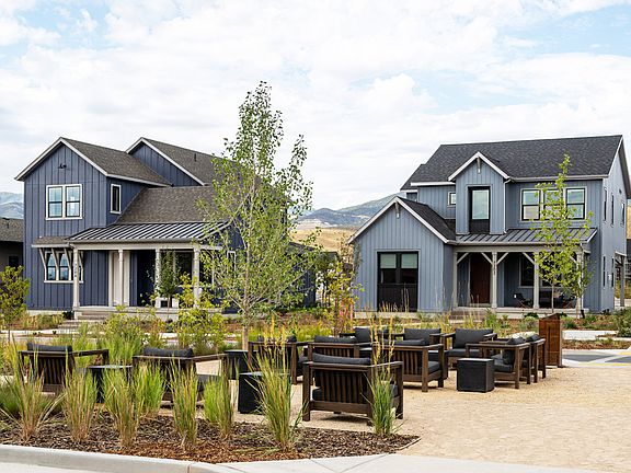 The Central Meadow is populated with built-in outdoorsy-styled hangout spots.