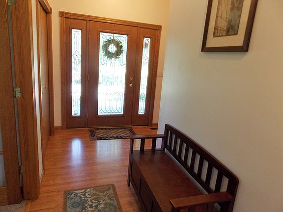 The large foyer is a great place to greet family and friends.