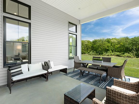 Covered patio for relaxing