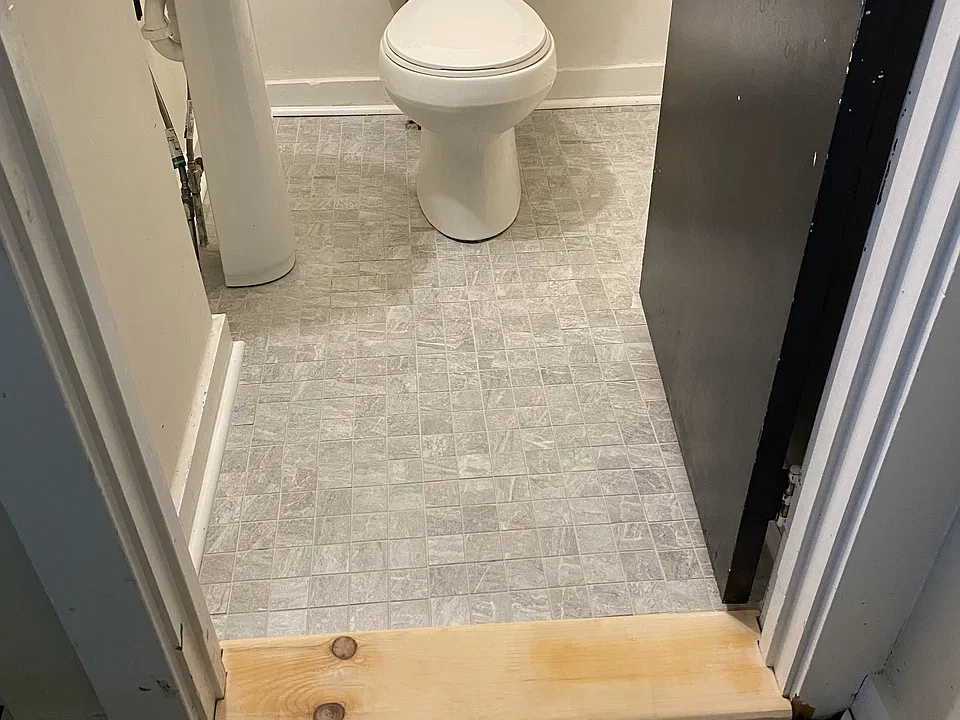 New Tile in bathroom