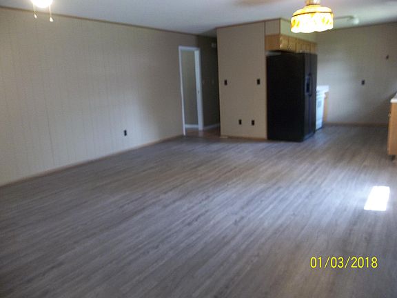 New flooring in the kitchen and den