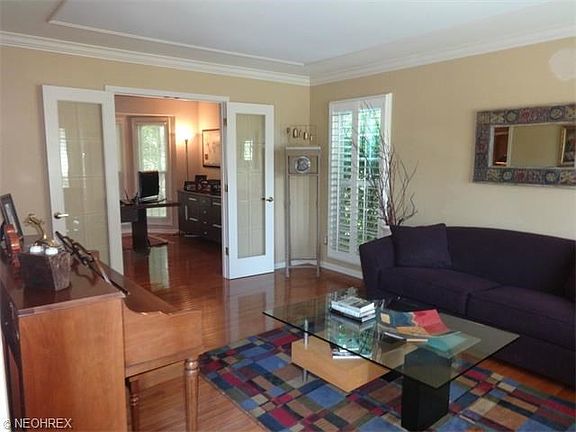 Living room open to office