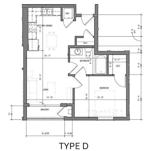 Floor plan TYPE D
