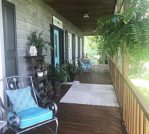 Wide wrap around porch