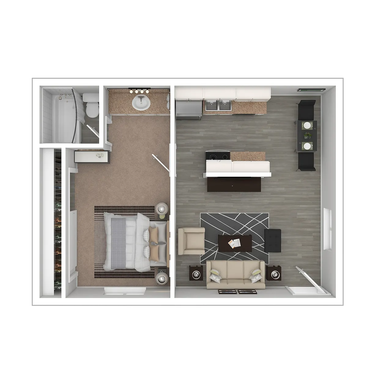 Floor plan 1 Bedroom