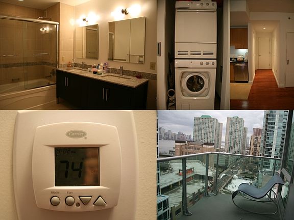 doublesink&spacious balcony