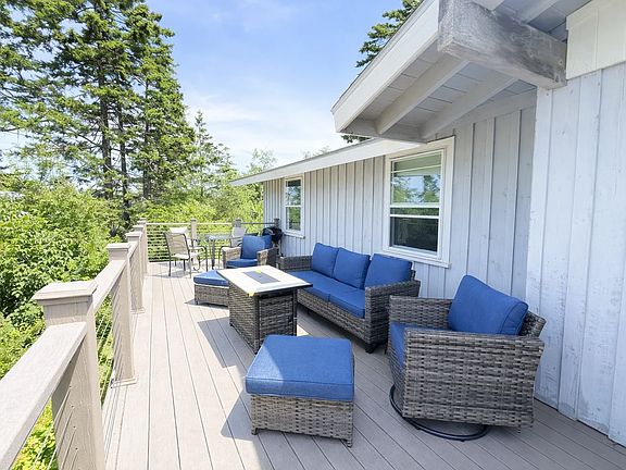 Deck area.