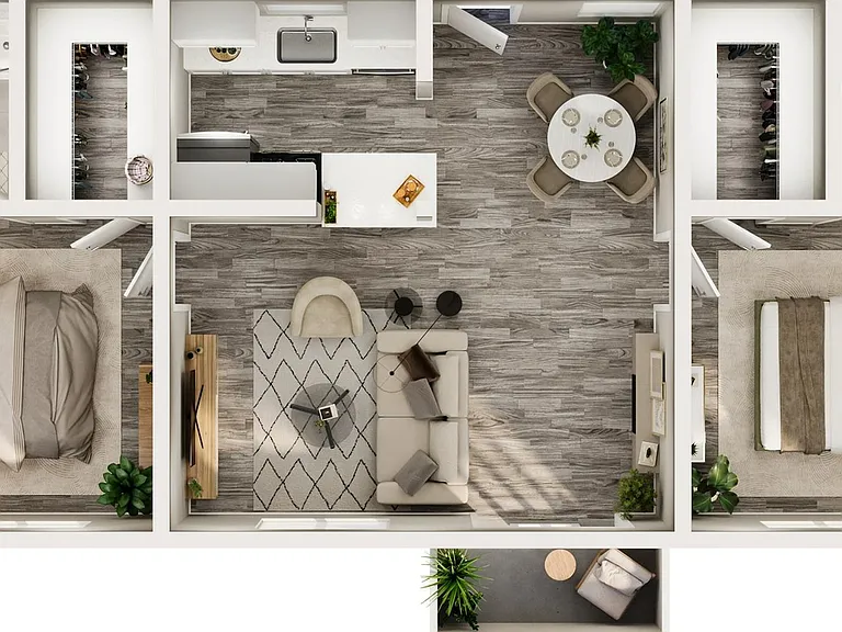 2BR/2BA-Small 2BR/2BA-Small