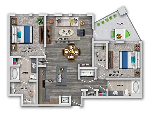 Floor plan C5b