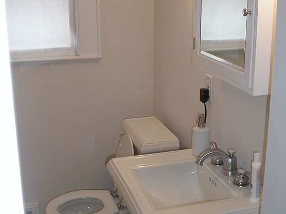 bathroom with washer and dryer