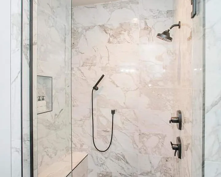 Master shower