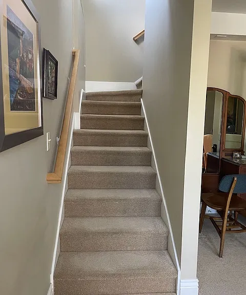 Stairs that lead to 3rd floor apartment