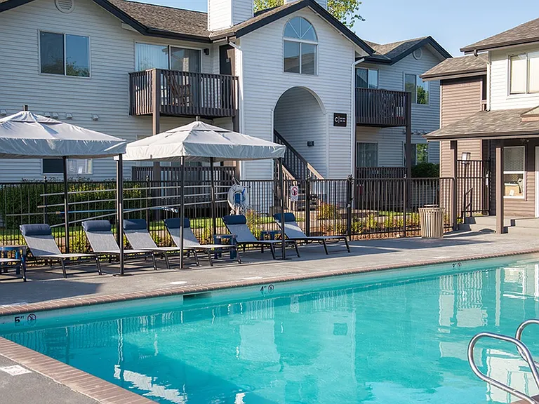 Take a break from the sun poolside under one of the cabana style shades