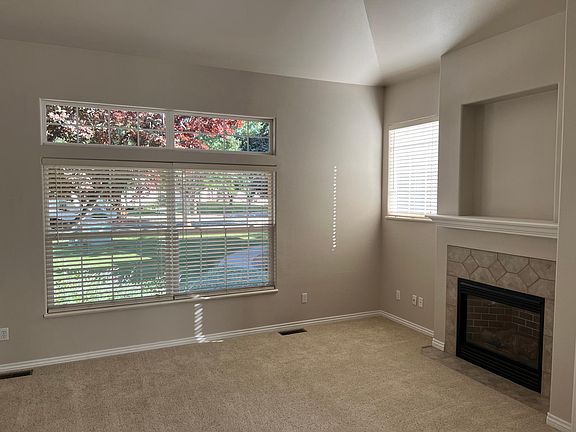 Living room with gas fireplace