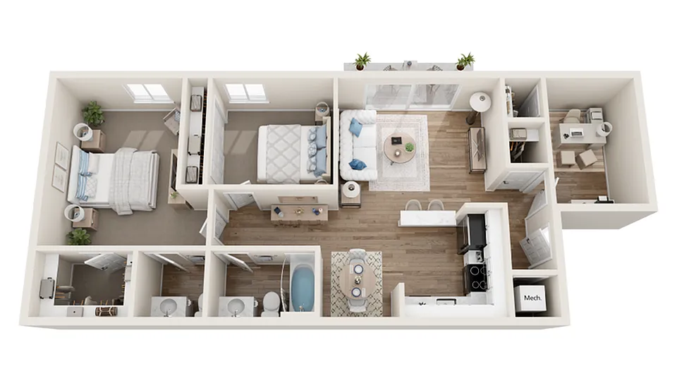 Floor plan Chesapeake with Den