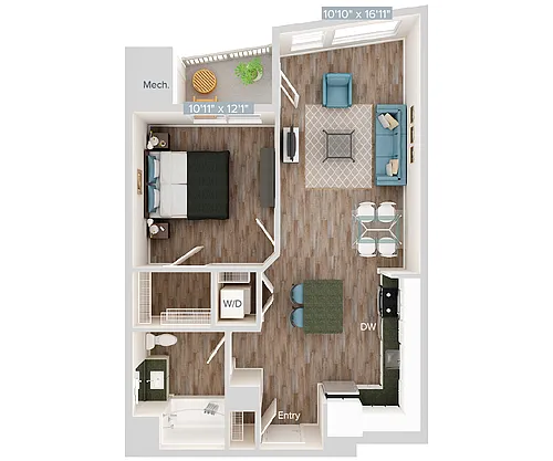 Floor plan Furnished-f-AM10_685SF2212