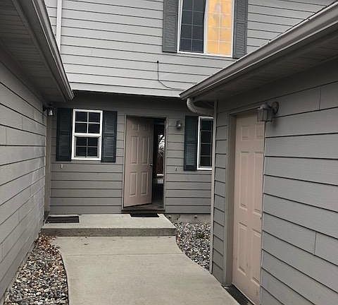 Front door with garage side entry Garage a single car but oversized for storage and only accessible by you