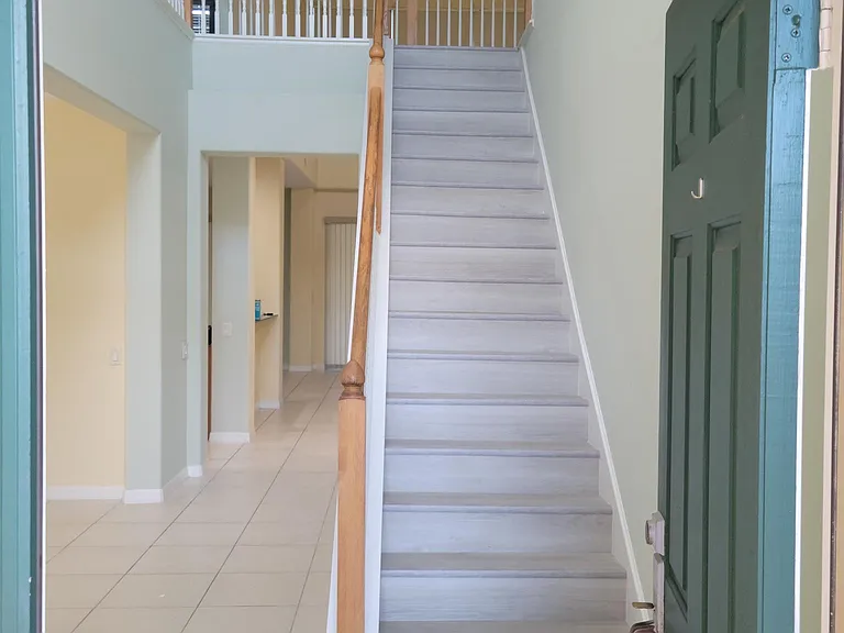 Entrence of the House with New Vinyl Stair way