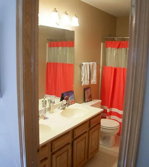 One of the bathroom