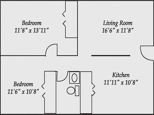 Floor plan 2 Bedroom
