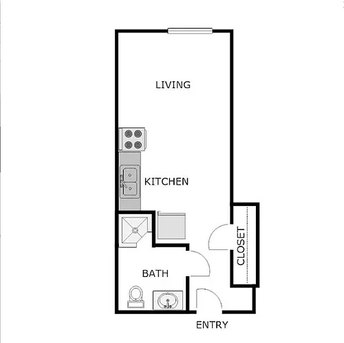 Floor plan Studio