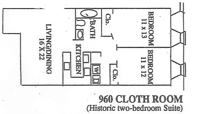 Floor plan Two bedroom