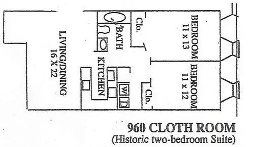 Floor plan Two bedroom